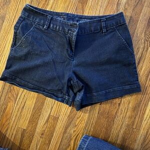 The Limited Navy Jean Shorts